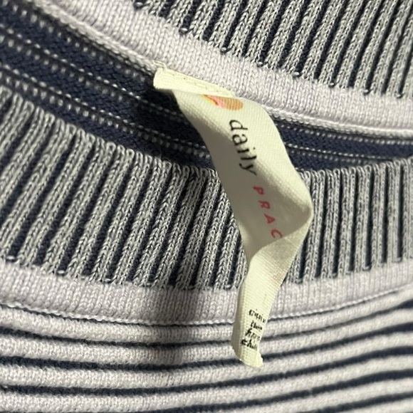 Anthropologie Daily Practice Ribbed Knit Stripe Sweater Dress - Picture 6 of 9